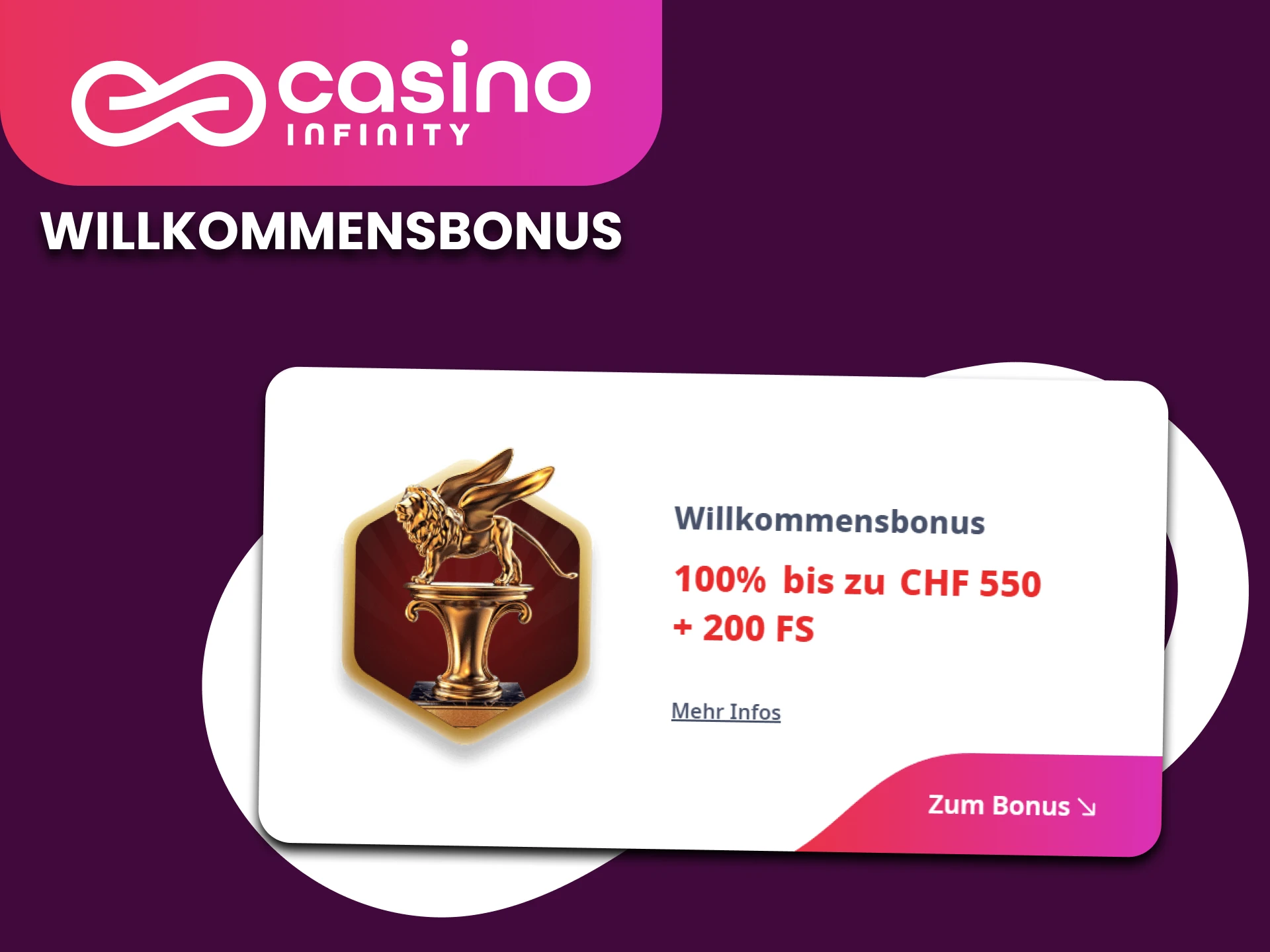 Casino Infinity bietet einen besonderen Willkommensbonus fur App-Nutzer.