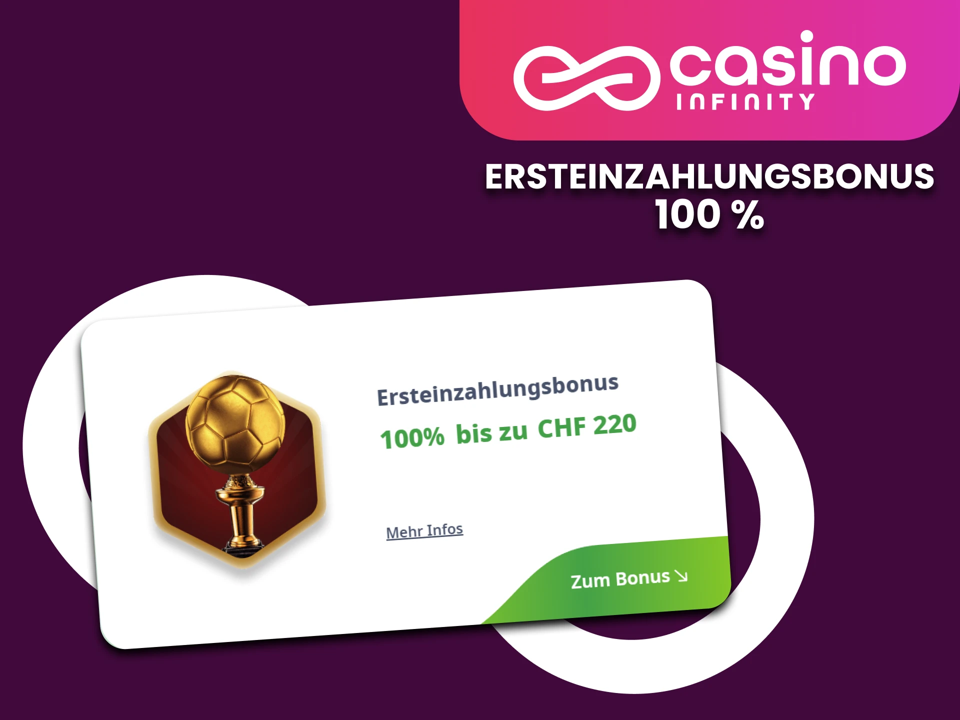 Fordern Sie Ihren Sport-Willkommensbonus bei Casino Infinity an.