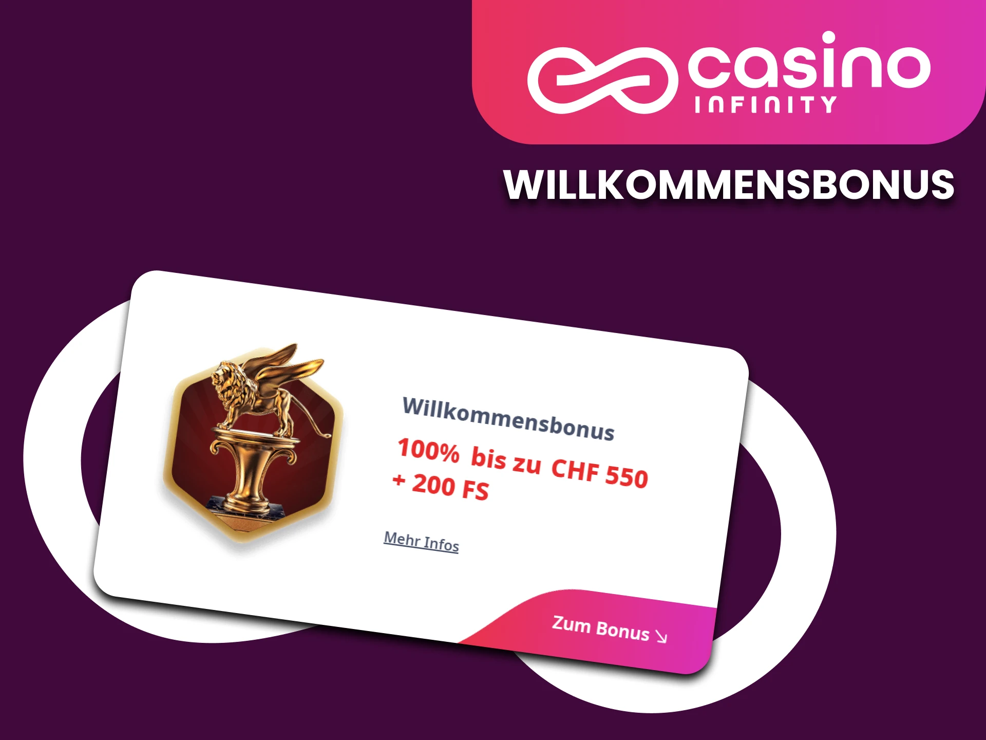 Holen Sie sich einen lukrativen Sport- und Casino-Willkommensbonus bei Casino Infinity.