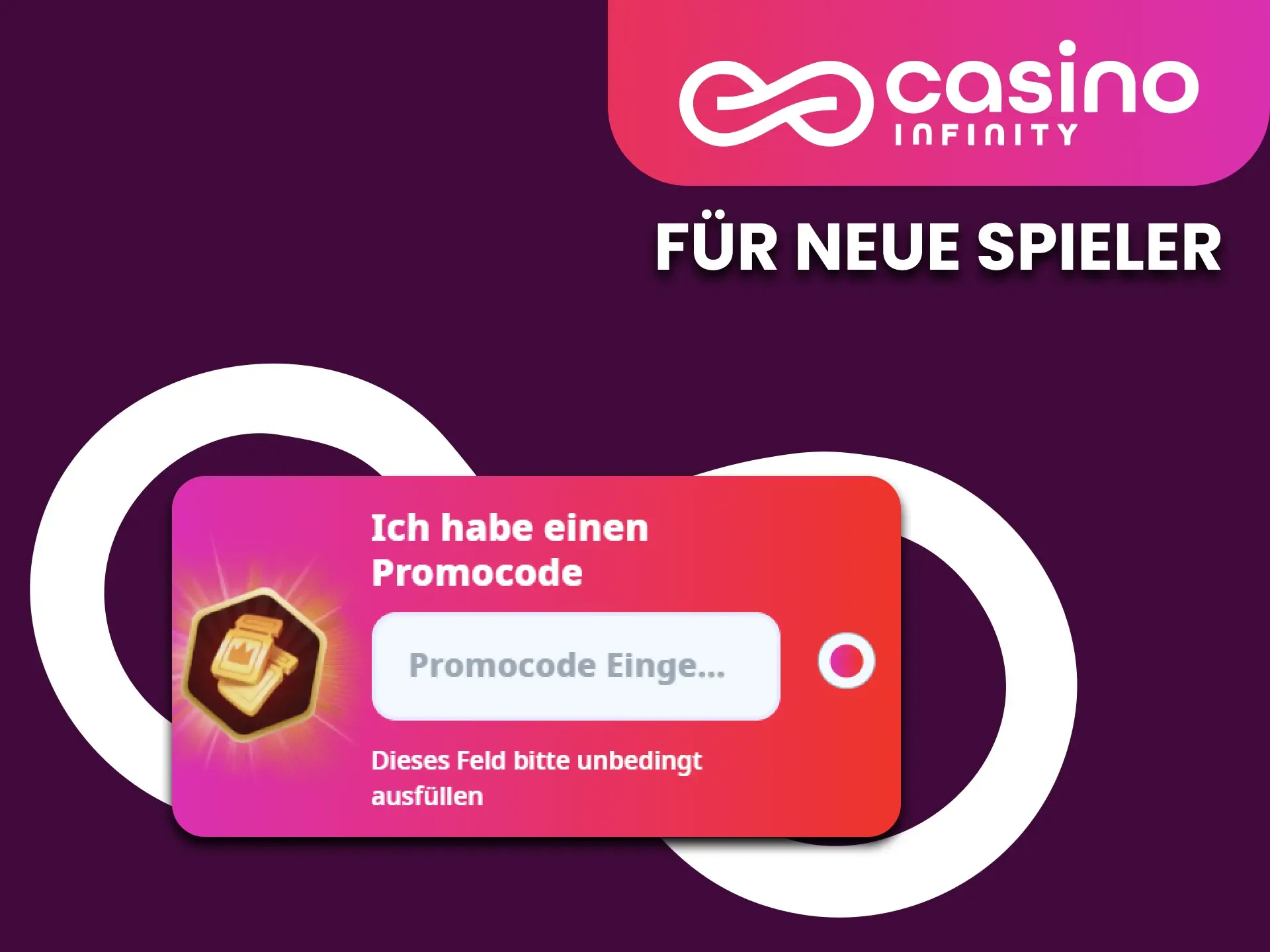 Infinity Casino bietet einen besonderen Willkommensbonus.