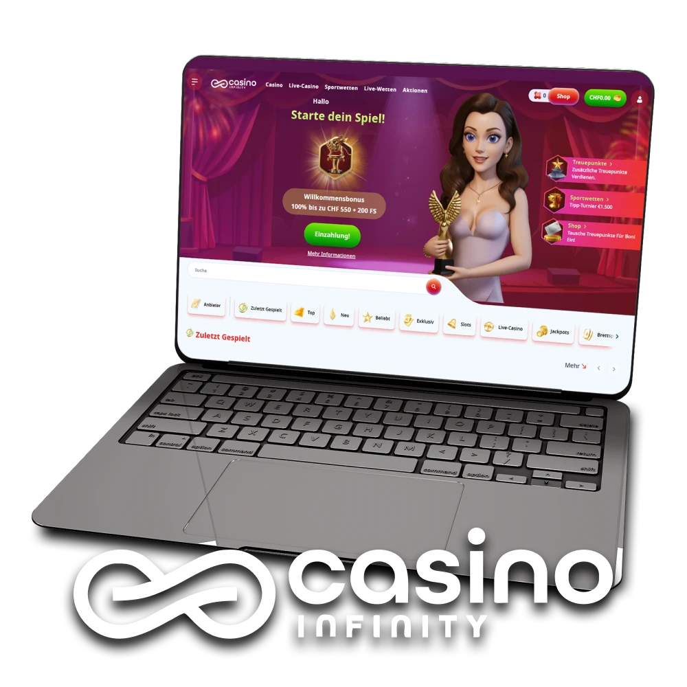 Infinity Casino ist die Nummer eins in Schweiz.