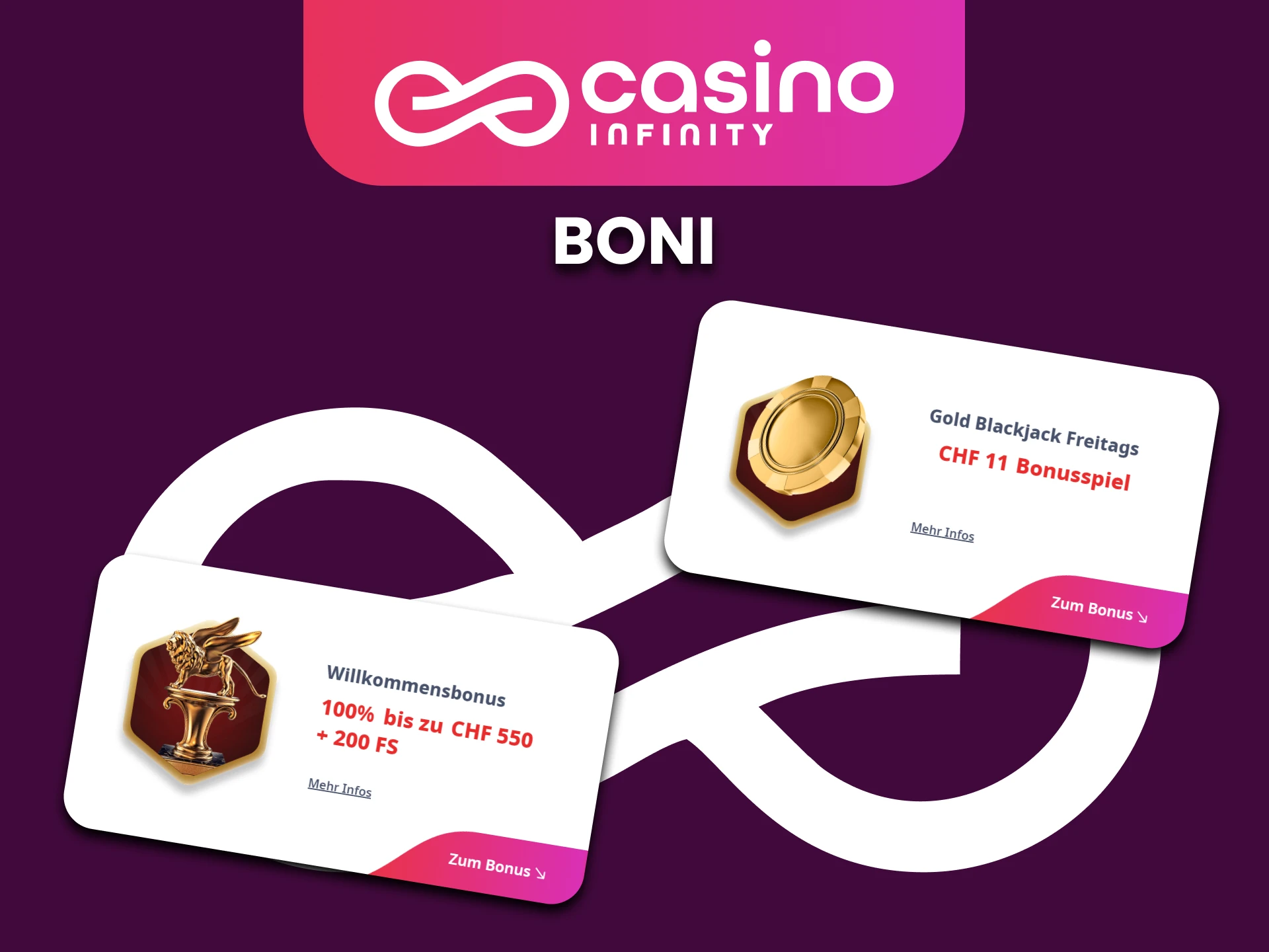 Diese Casino Infinity-Boni eignen sich am besten fur Live-Casino-Spiele.