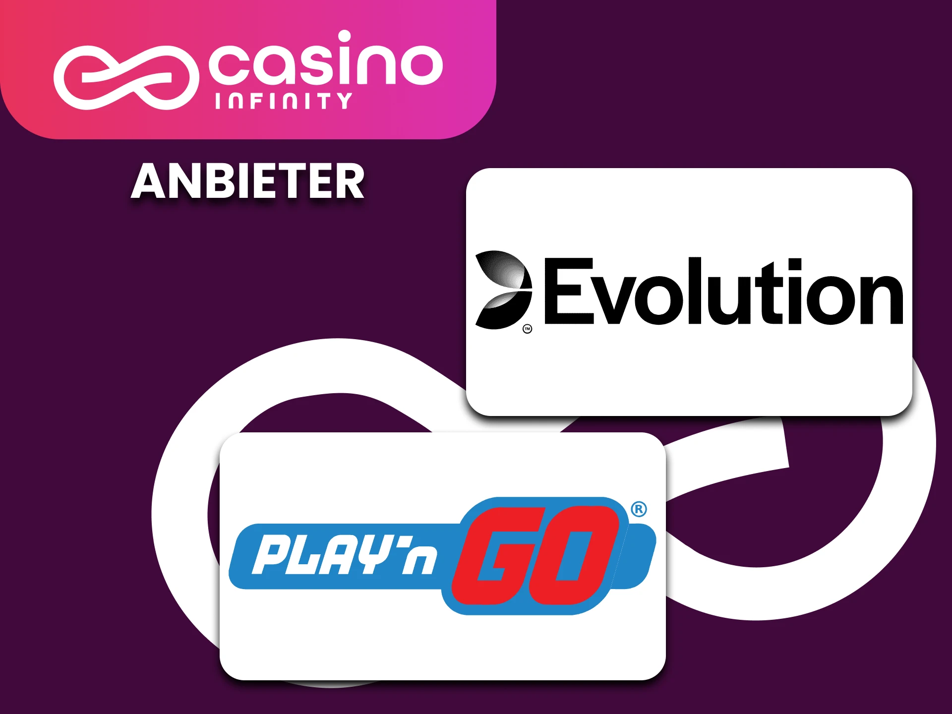 Spielen Sie Slots beliebter Softwareanbieter im Casino Infinity.