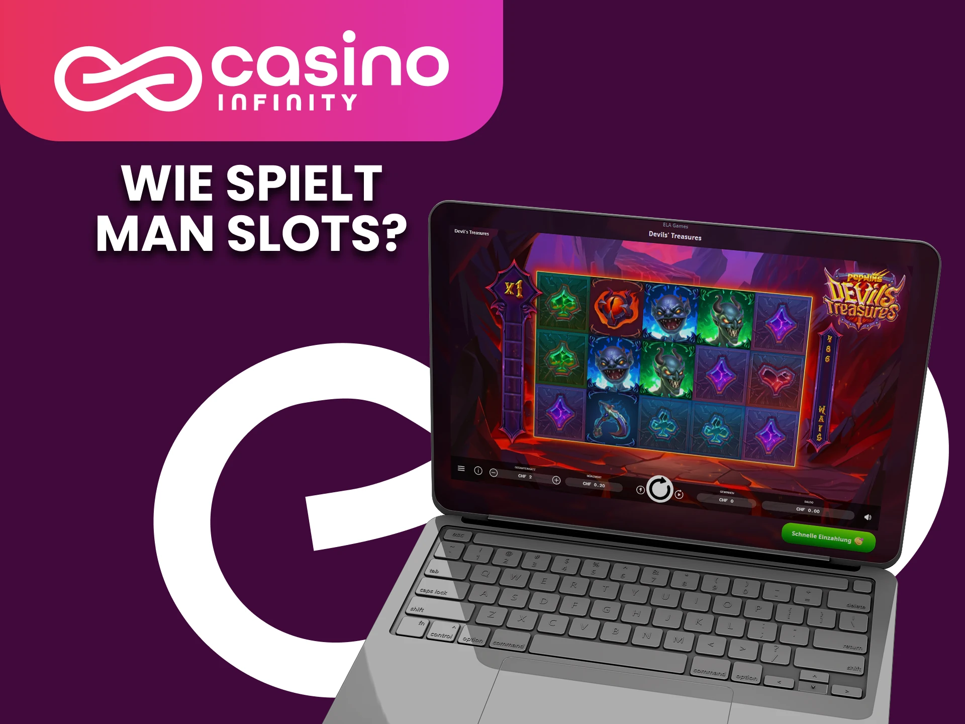 Beginnen Sie ganz einfach mit dem Spielen von slots im Casino Infinity.