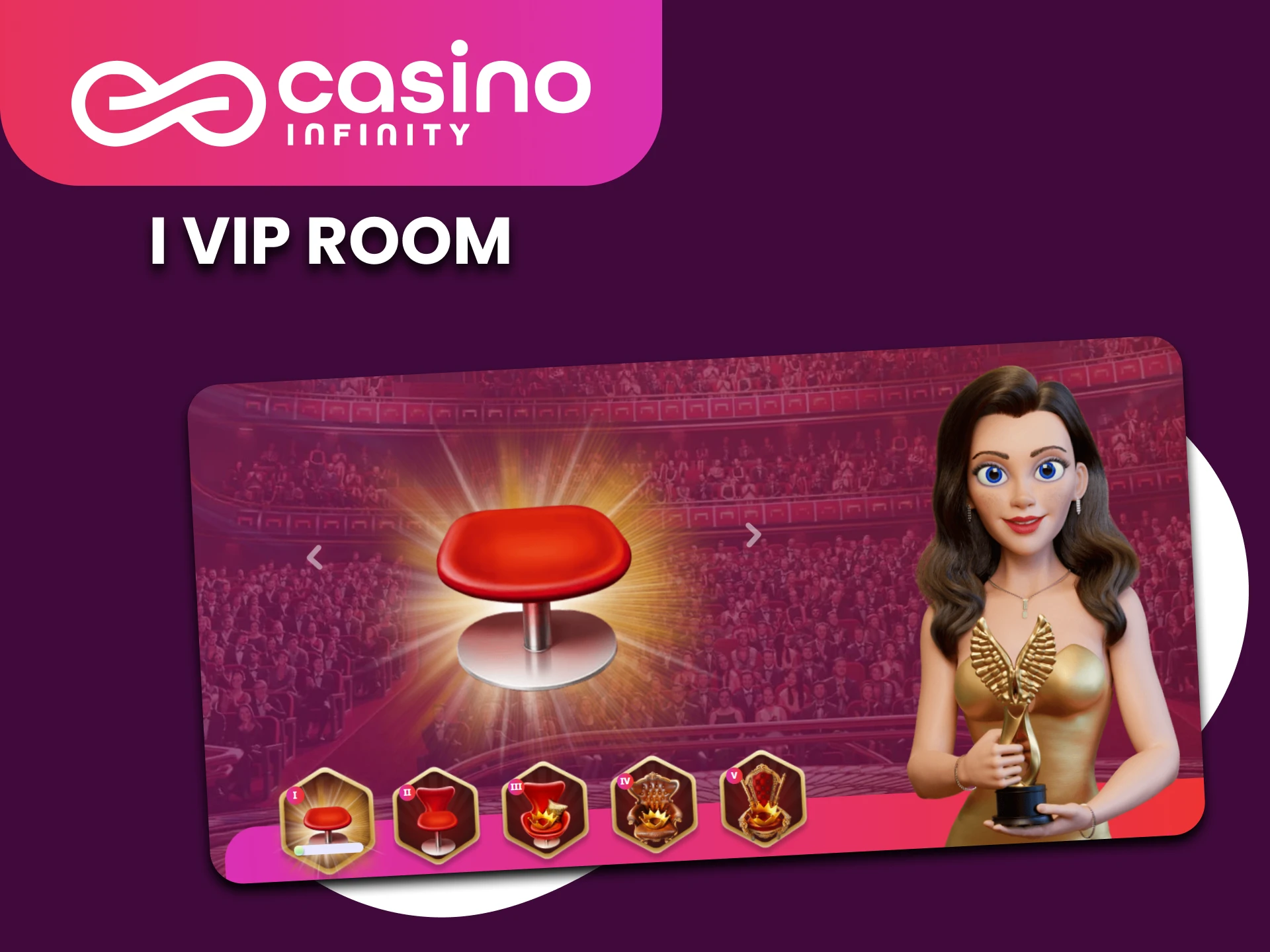 Was konnen Sie im des Casino Infinity 1 vip room.