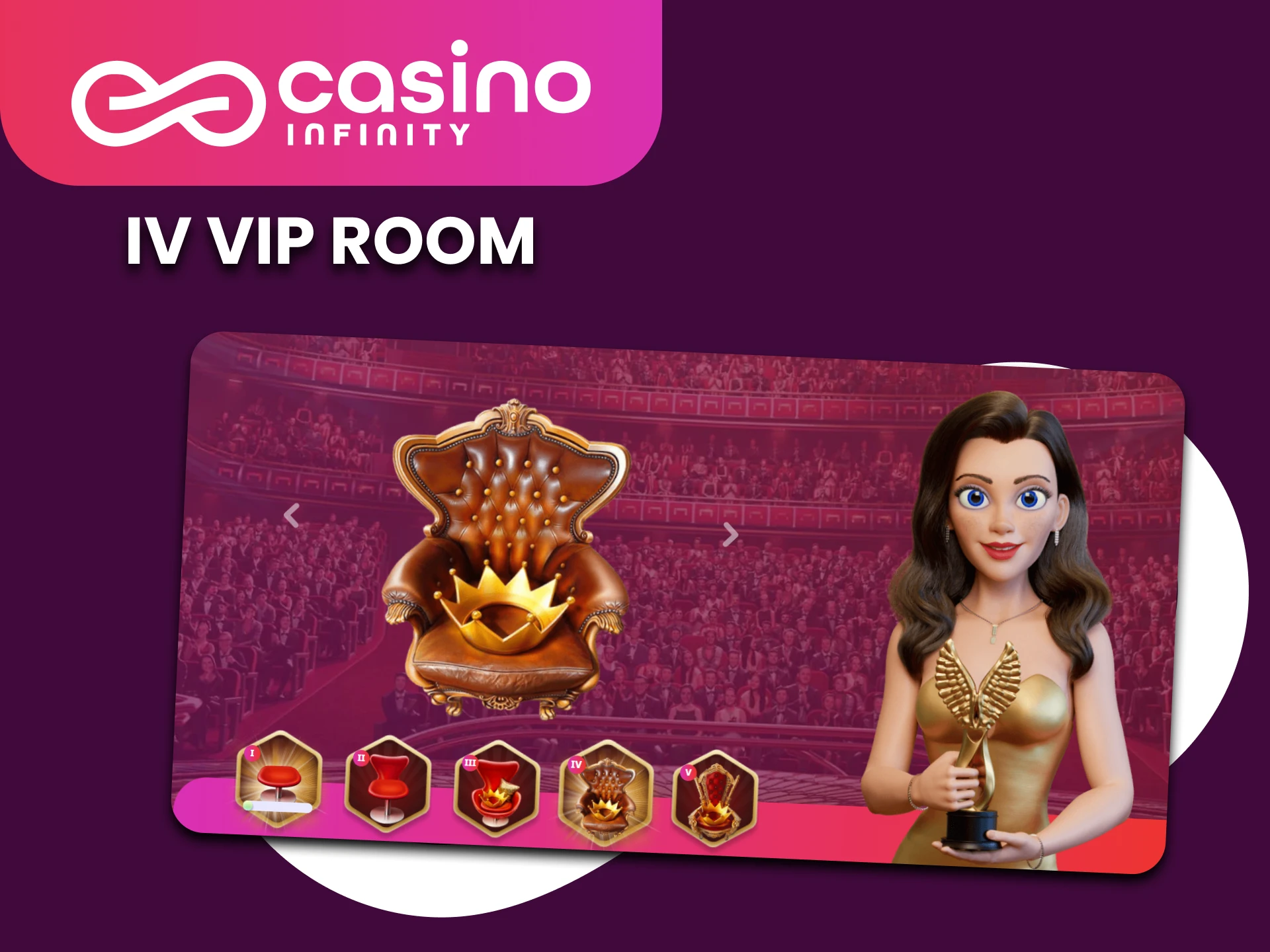 Welche Privilegien erwarten Sie im 4 VIP-Raum im Casino Infinity.